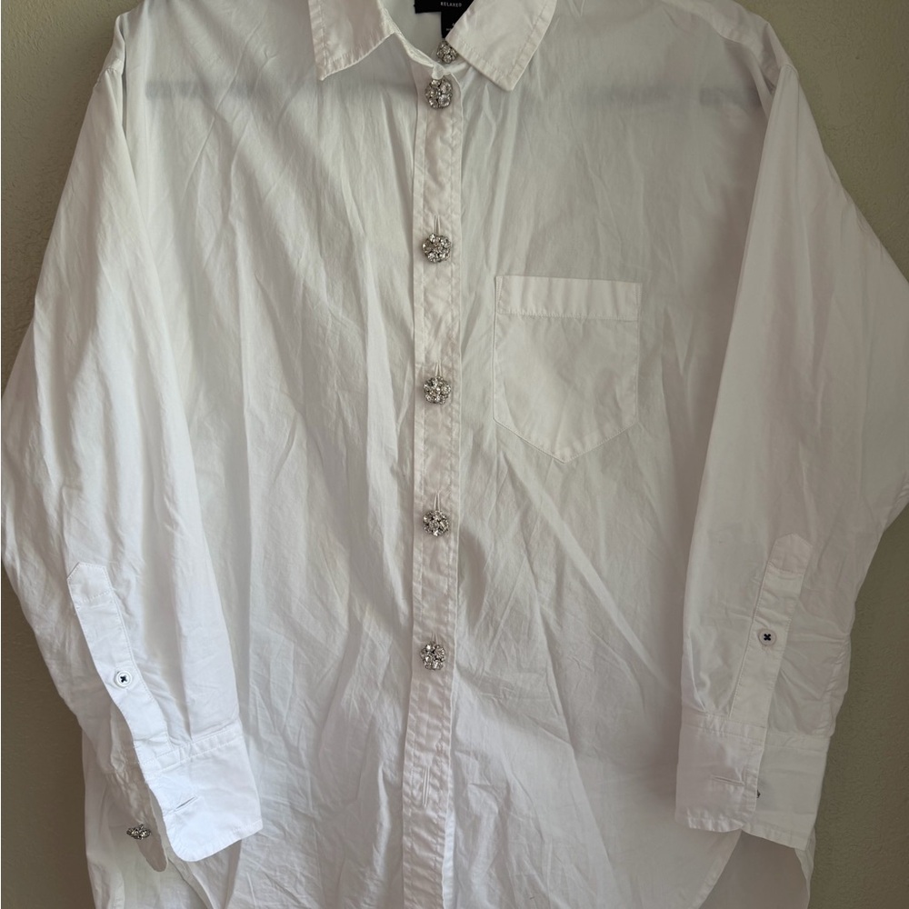 J Crew Button Down Blouse Size 4 - image 4